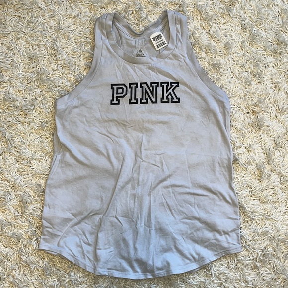 Victoria's Secret PINK Light Blue Muscle-style Tank. - Picture 2 of 5